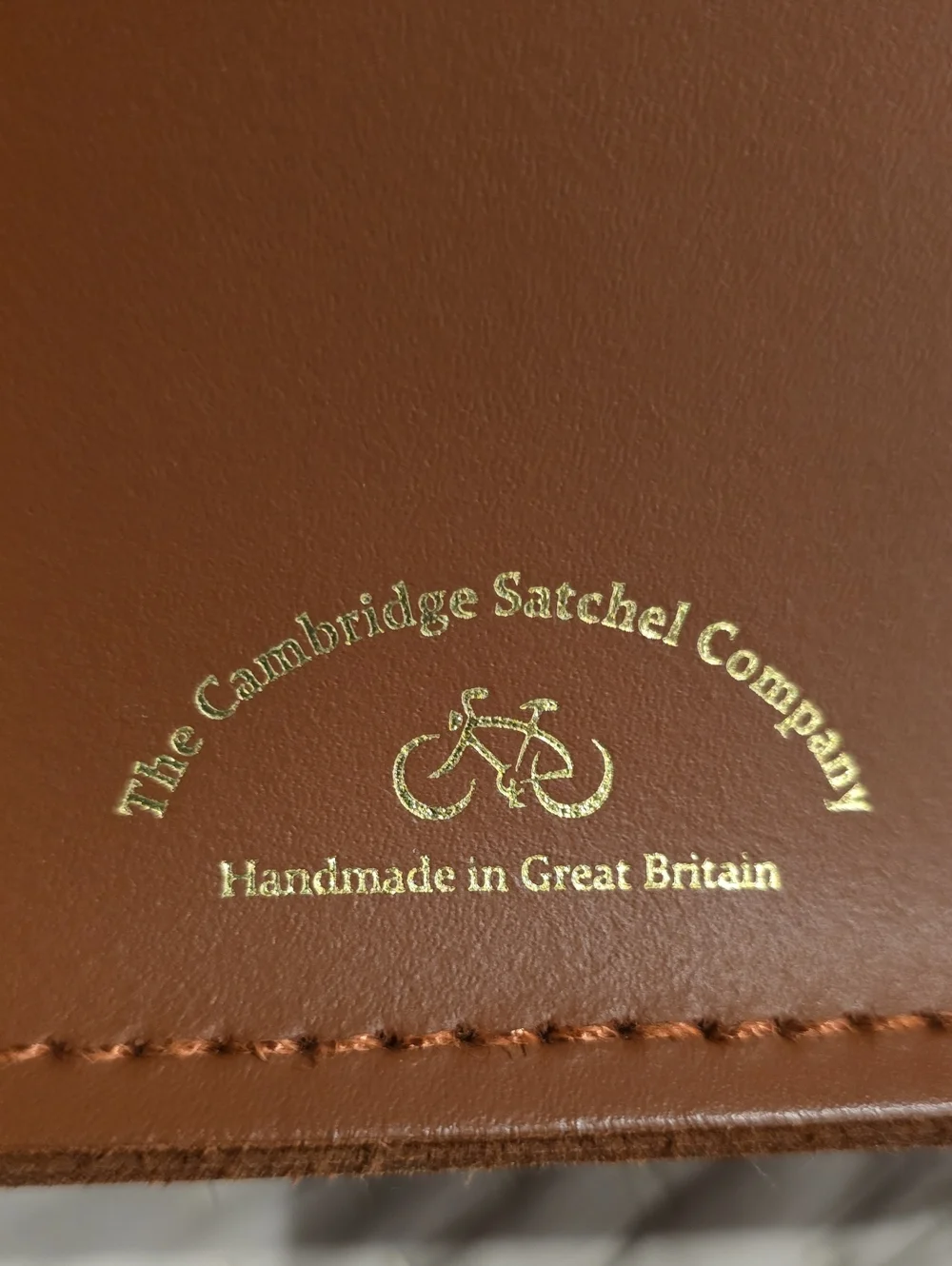 The Cambridge Satchel Company Tan Leather Mini Satchel with Gold Hardware